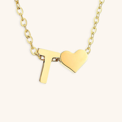 navnesmykke med initialen Ria | 18k Guld - DK BUTIK
