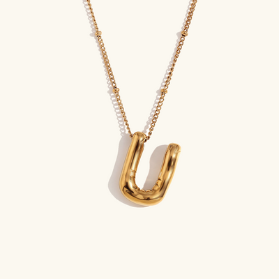 næsepynt med initialer | 18k Guld - DK BUTIK