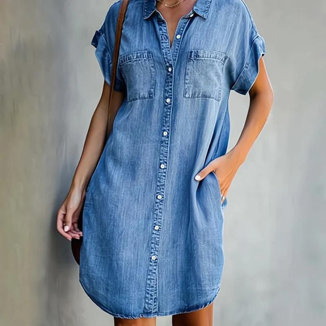 Luna™ | Chic Denim-Kjole