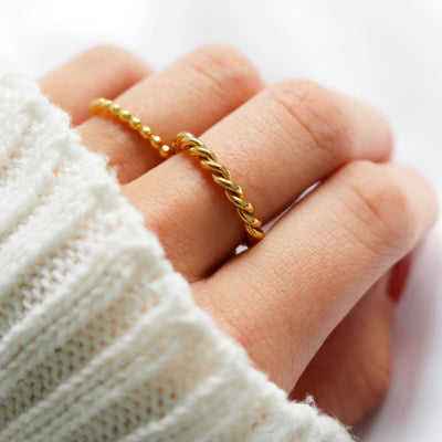 Melody Twist Ring | 18k Guld - DK BUTIK