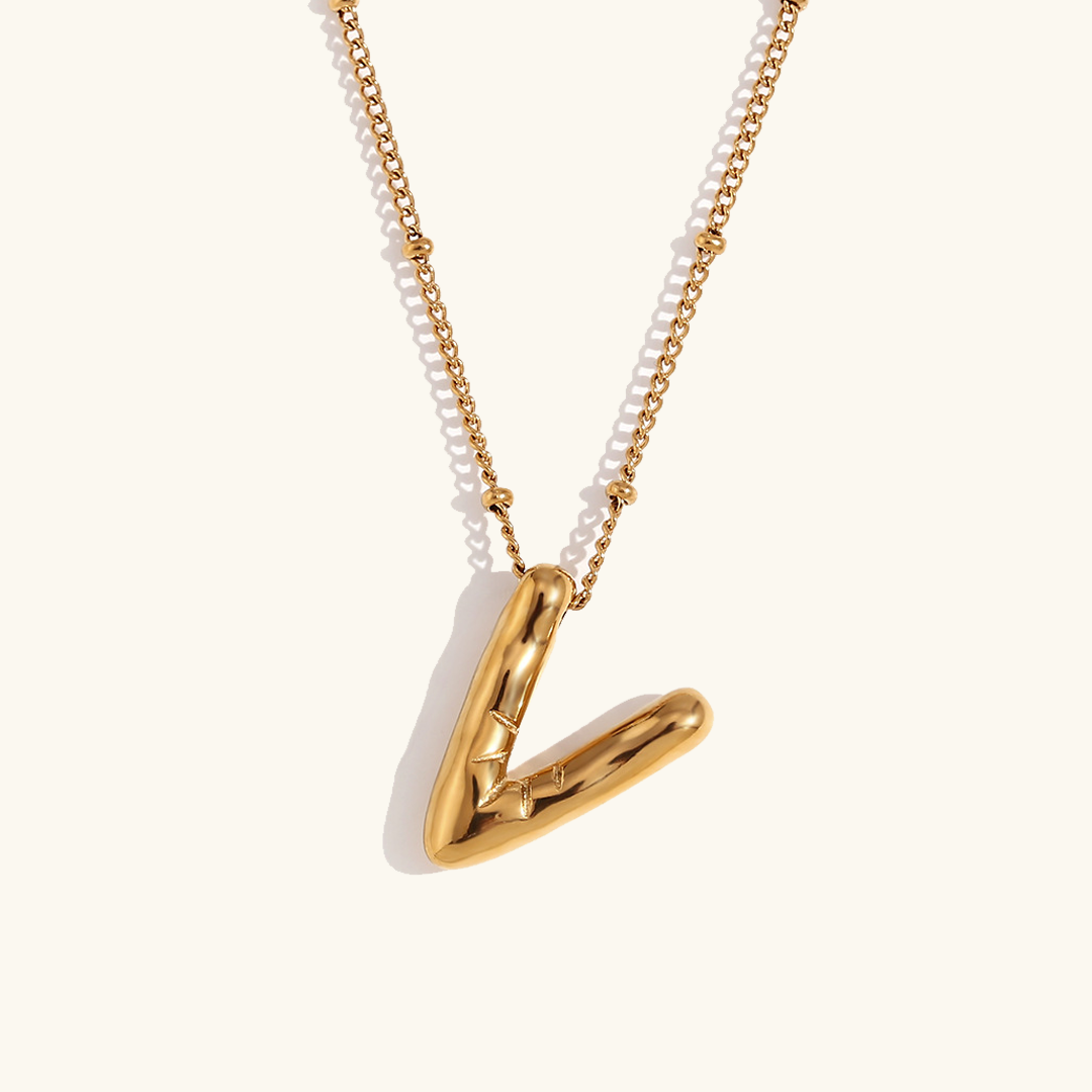 næsepynt med initialer | 18k Guld - DK BUTIK