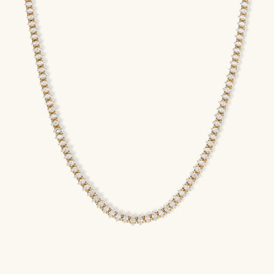Wisteria Tennis Halskæde med Diamanter | 18k Guld - DK BUTIK