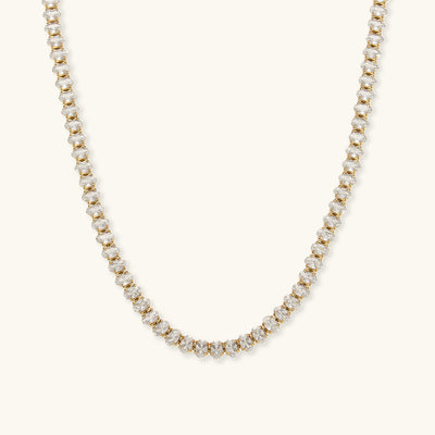 Wisteria Tennis Halskæde med Diamanter | 18k Guld - DK BUTIK