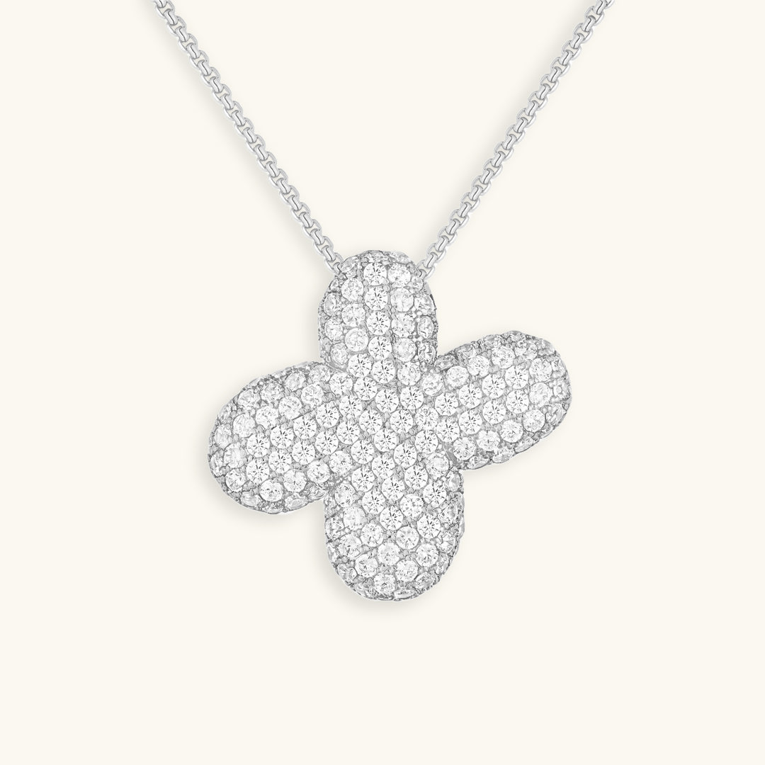 Navnesmykke Bubble med diamant | 18k Guld - DK BUTIK