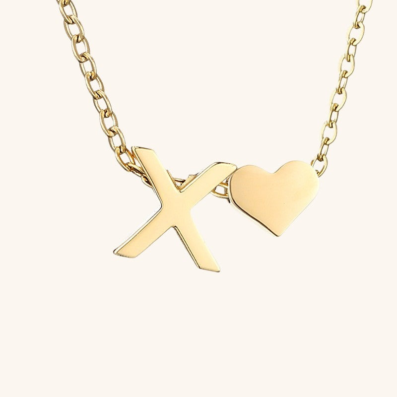 navnesmykke med initialen Ria | 18k Guld - DK BUTIK
