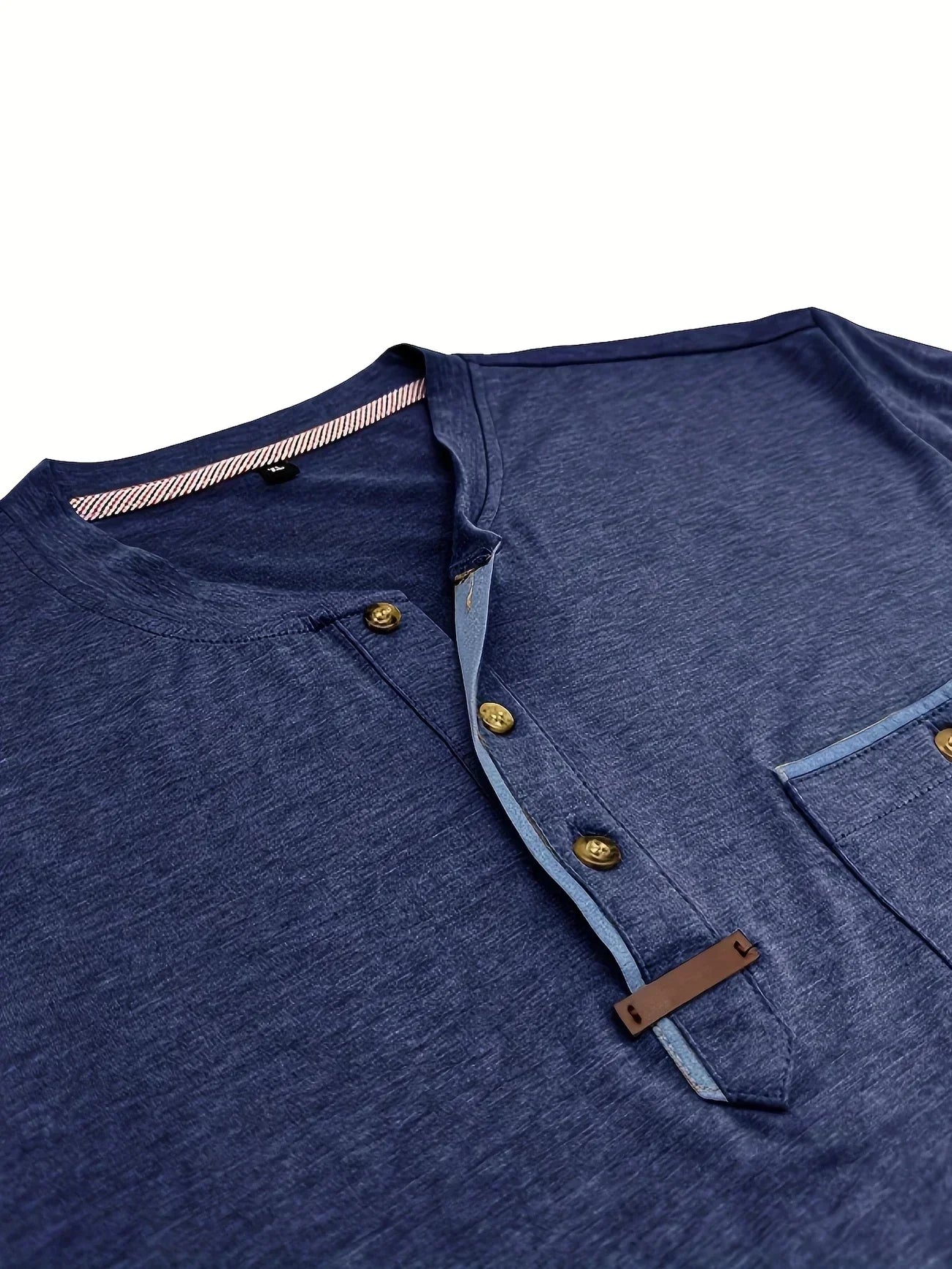 Saxon - Elegant Rund Hals T-shirt Med Lomme