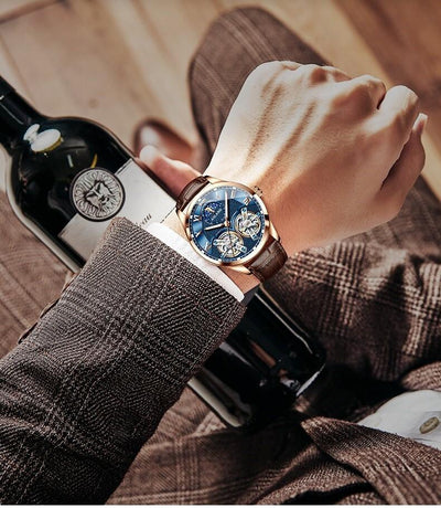 Tourbillon Design™ Forretnings Mekanisk Ur™ - Olsen & Olsen - DK BUTIK