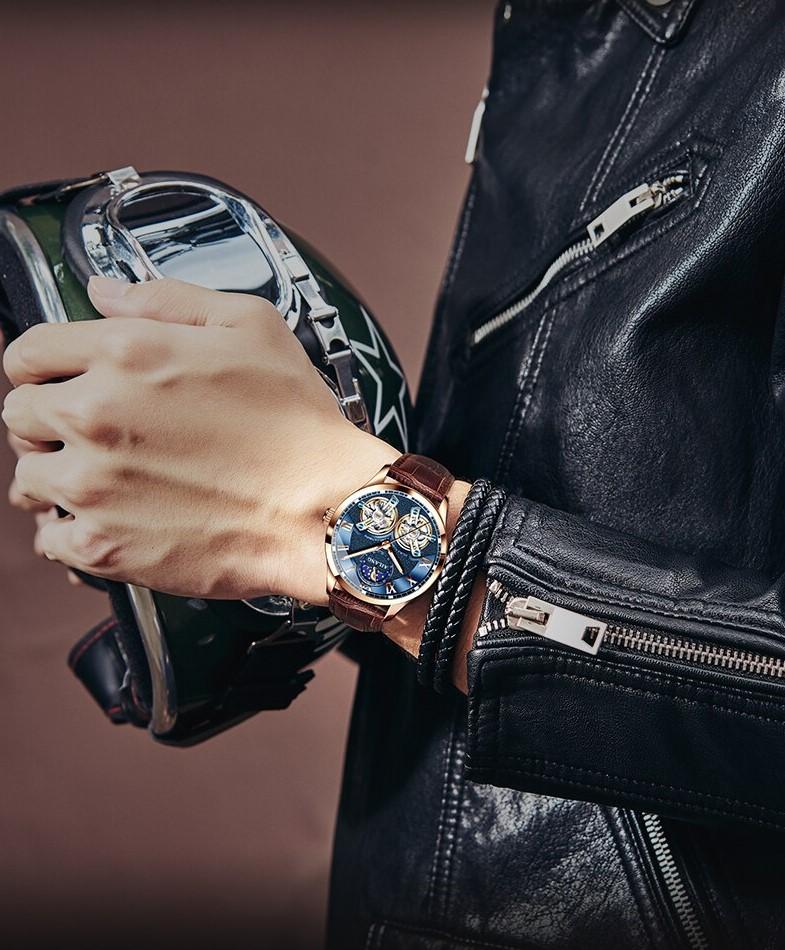 Tourbillon Design™ Forretnings Mekanisk Ur™ - Olsen & Olsen - DK BUTIK
