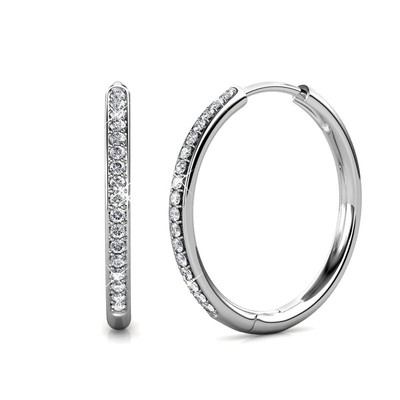 Sorel Pave Øreringe | Hvidguld 14k