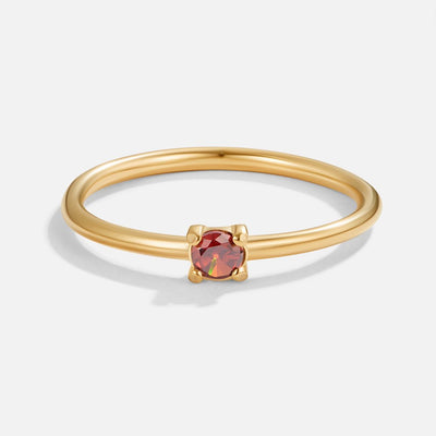 Fingerringe med Fødselssten | 16k Guld - DK BUTIK