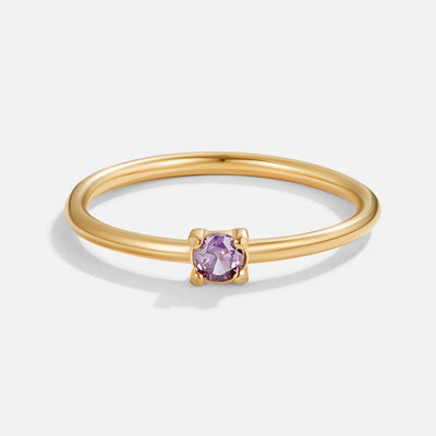 Fødselssten Ring | 14k Guld - DK BUTIK