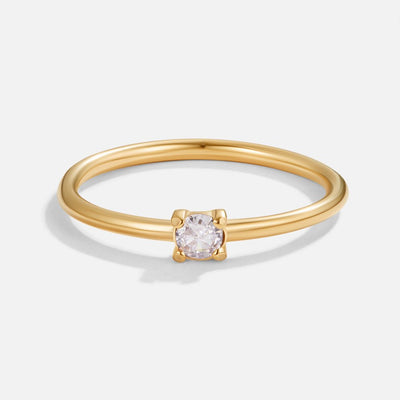 Fødselssten Ring | 14k Guld - DK BUTIK