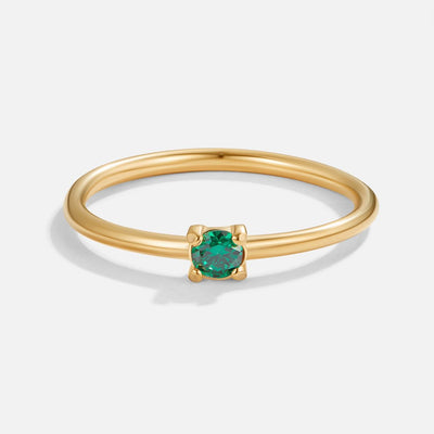 Fødselssten Ring | 14k Guld - DK BUTIK