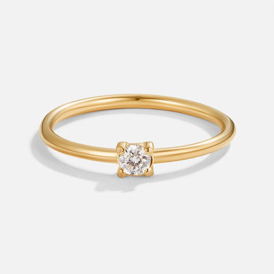 Fødselssten Ring | 14k Guld - DK BUTIK