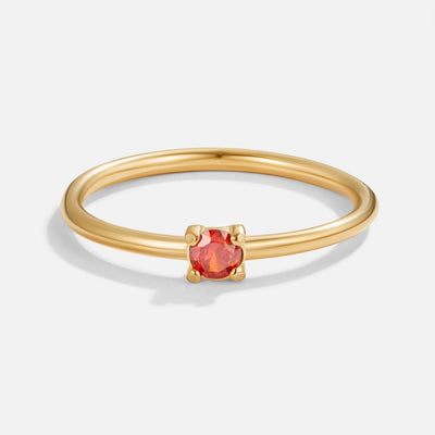Fingerringe med Fødselssten | 16k Guld - DK BUTIK