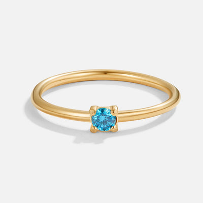 Fingerringe med Fødselssten | 16k Guld - DK BUTIK