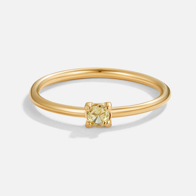 Fødselssten Ring | 14k Guld - DK BUTIK