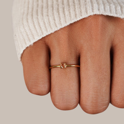 Fødselssten Ring | 14k Guld - DK BUTIK