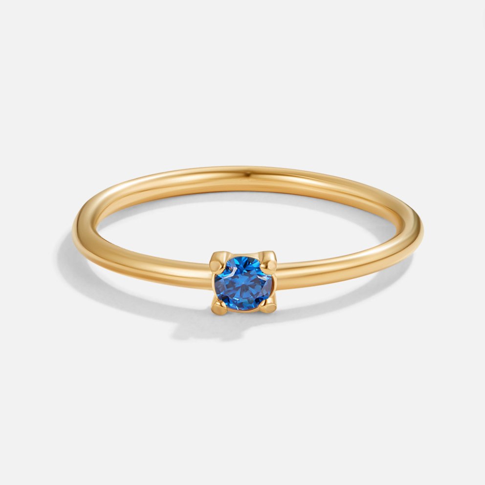 Fødselssten Ring | 14k Guld - DK BUTIK