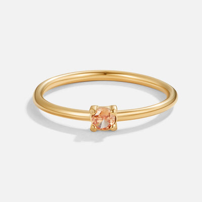 Fingerringe med Fødselssten | 16k Guld - DK BUTIK