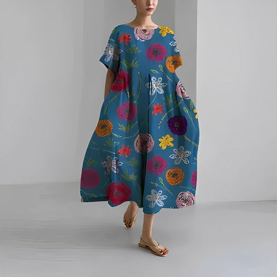 Claire™ | Boheme Kjole med Blomsterprint