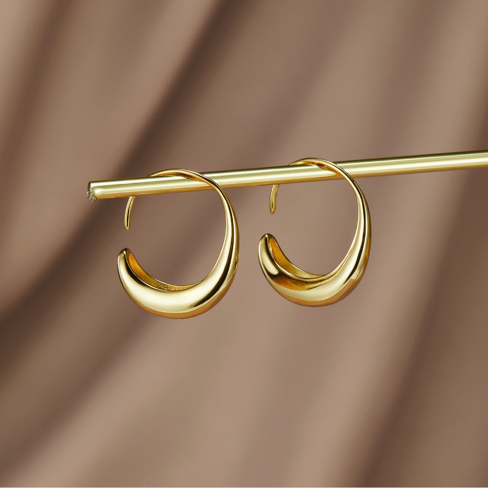 Hængende Øreringe | 18k Guld - DK BUTIK