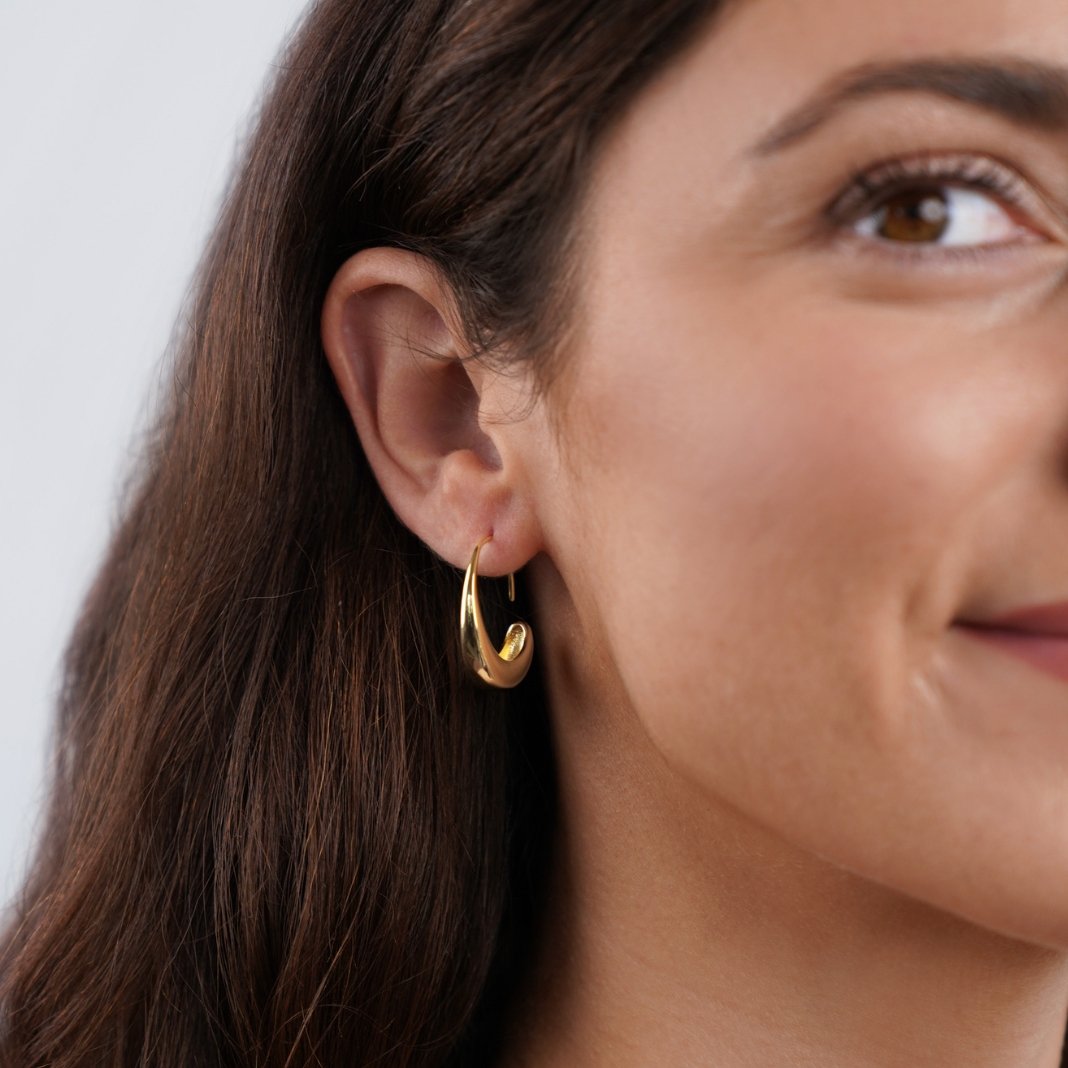 Hængende Øreringe | 18k Guld - DK BUTIK