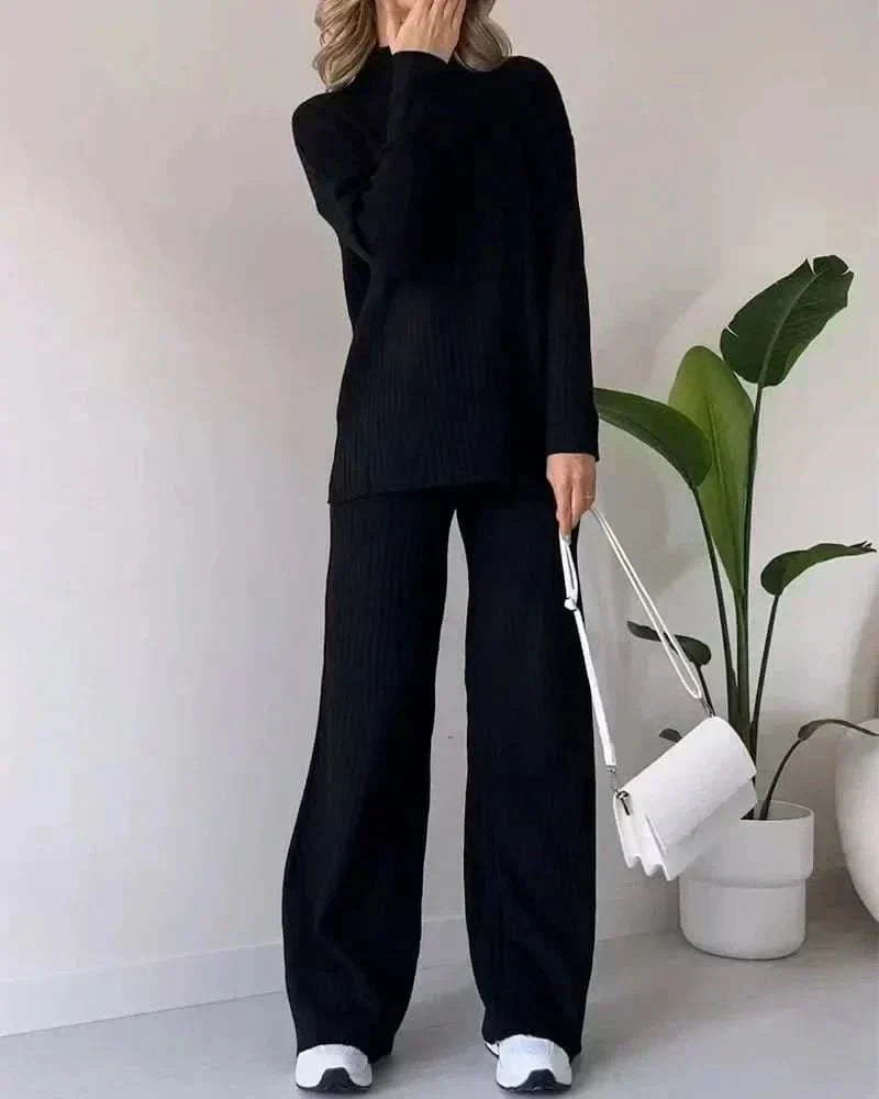 Daisy™ Sæt: Elegant Bluse og Bukser fra Olsen & Olsen™