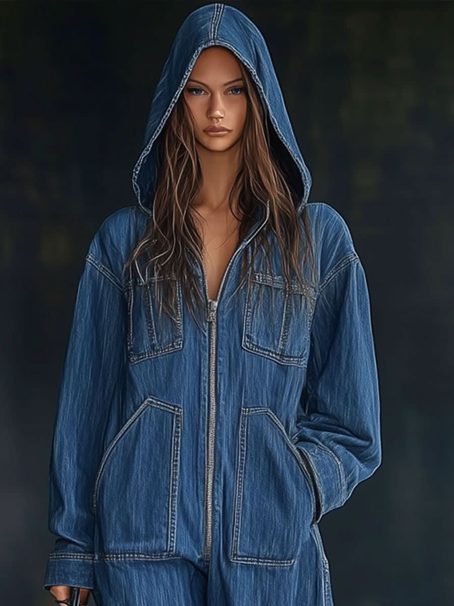 Vintage Denim Macacão Denise™
