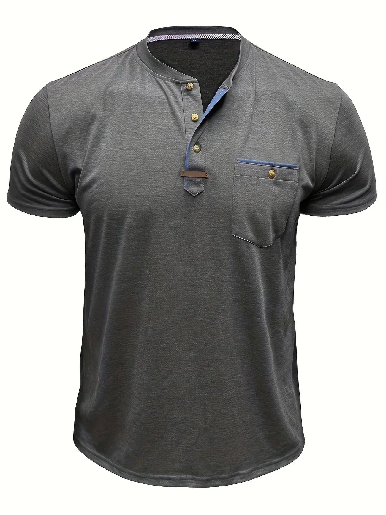 Saxon - Elegant Rund Hals T-shirt Med Lomme