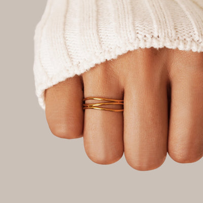 Infinity Loop Uendelighedsringen | Guld 18k - DK BUTIK