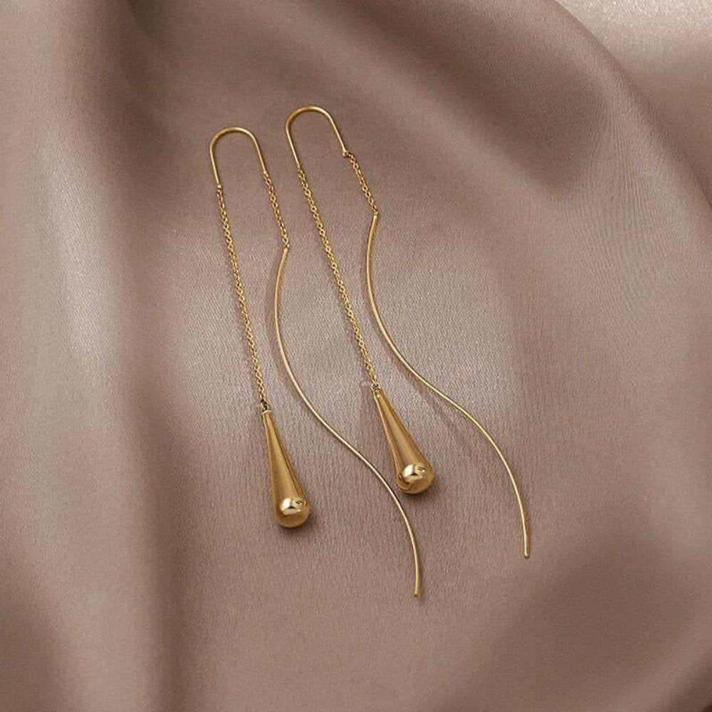 Fringe øreringe i timeglas | 18k guld - DK BUTIK