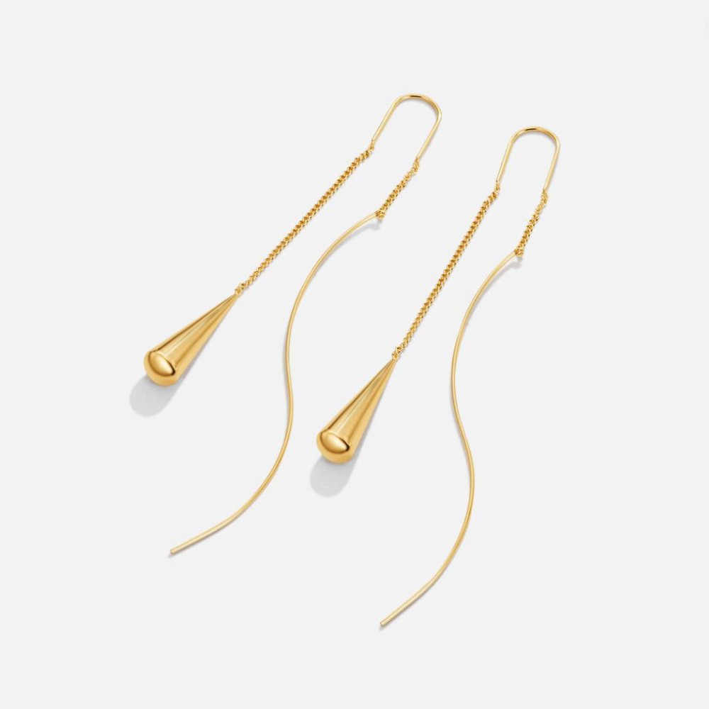 Fringe øreringe i timeglas | 18k guld - DK BUTIK