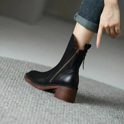 Læderankelstøvler Grace™ | Olsen & Olsen
