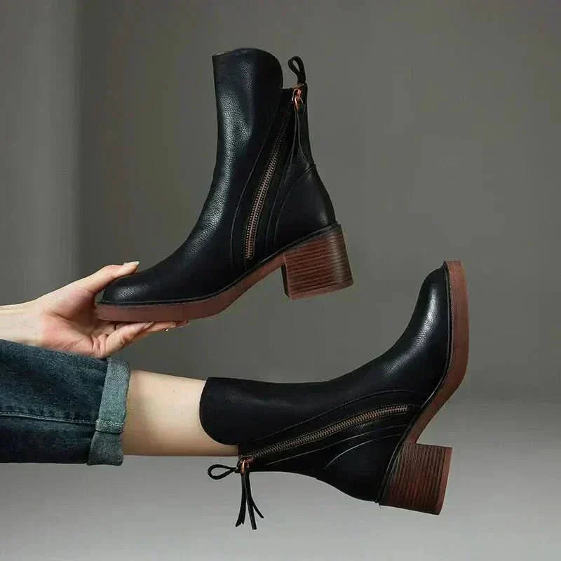 Læderankelstøvler Grace™ | Olsen & Olsen