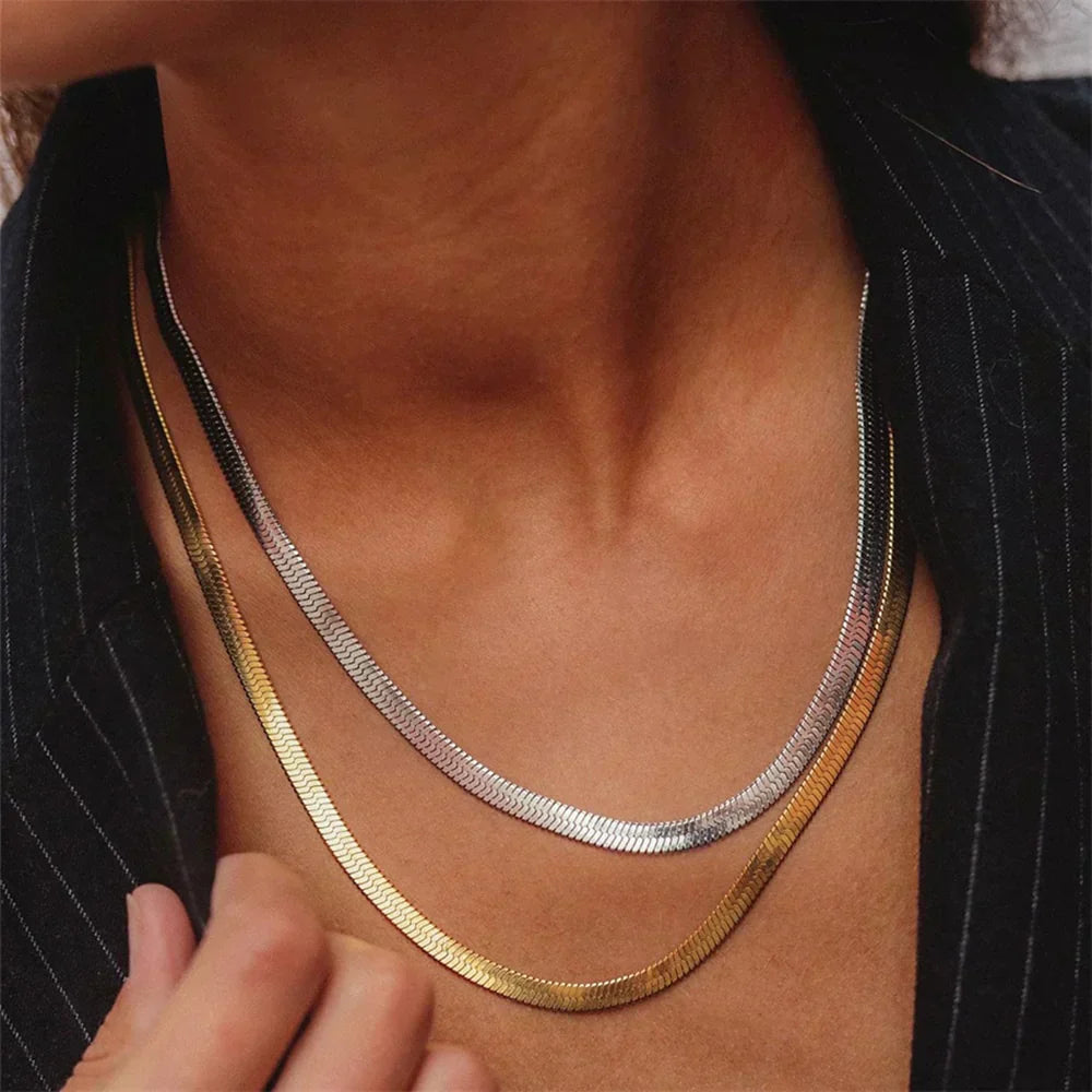 Elizabeth Halskæde Guld i fiskeform | 18k Guld - DK BUTIK