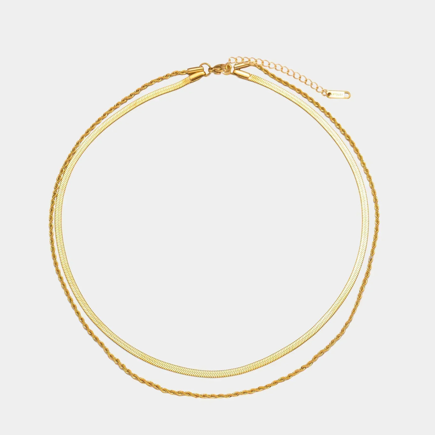 Hailey Flerlags Halskæde | 18k Guld - DK BUTIK