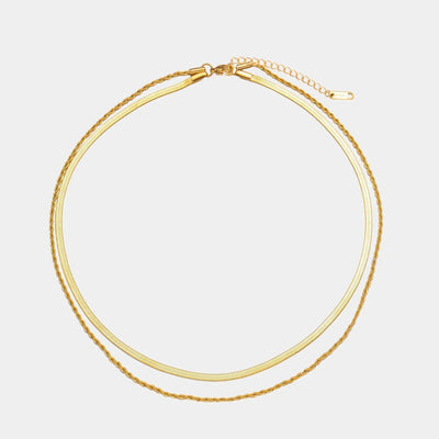 Hailey Flerlags Halskæde | 18k Guld - DK BUTIK