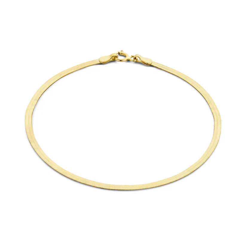 Soleil Slange Armbånd | Hvidguld 14k