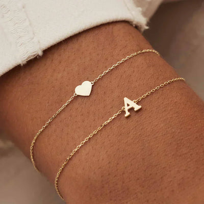 Vita Signa Initial-Armbånd | Guld 14k - DK BUTIK