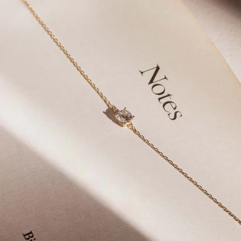 Cléa Moissanit-Stein-Armbånd | Guld 14k - DK BUTIK