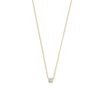 Cléa Moissanit Sten Halskæde | Guld 14k - DK BUTIK