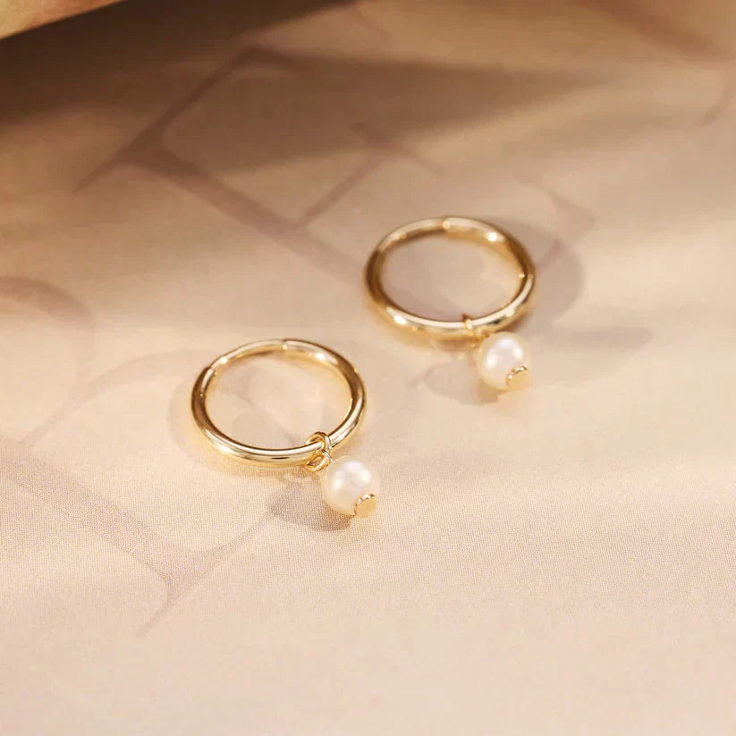 Delia Crest Øreringe | Guld 14k - DK BUTIK