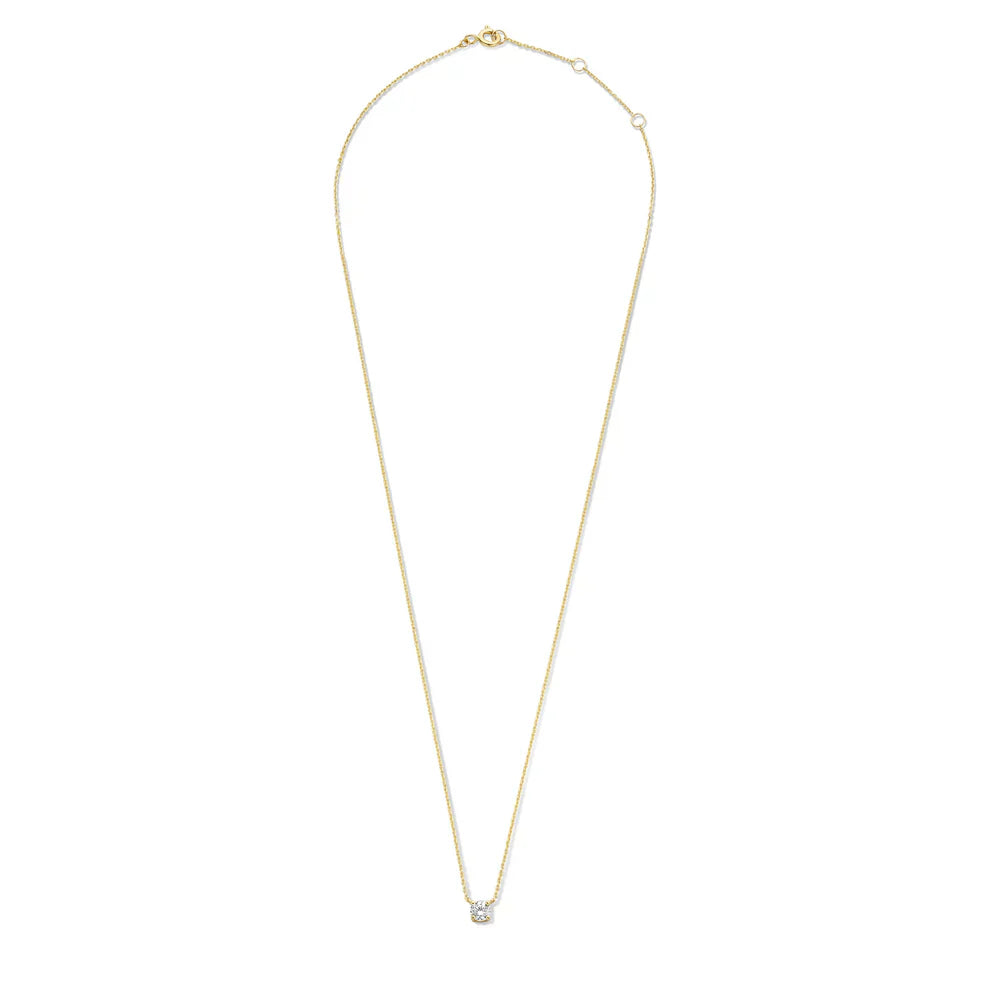 Cléa Moissanit Sten Halskæde | Guld 14k - DK BUTIK