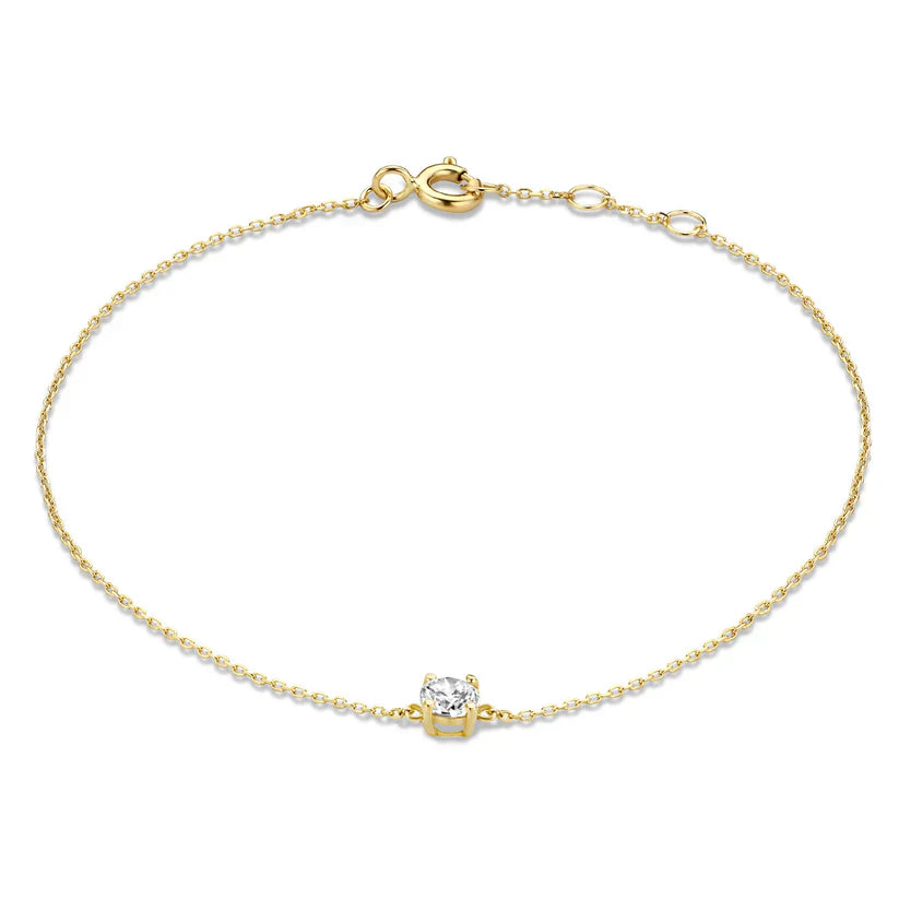 Cléa Moissanit-Stein-Armbånd | Guld 14k - DK BUTIK