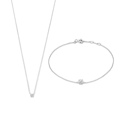 Cléa Moissanit Sten Sæt | Guld 14k - DK BUTIK
