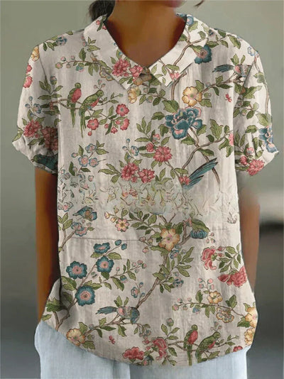 Inga | Stilfuld Casual Blomsterbluse