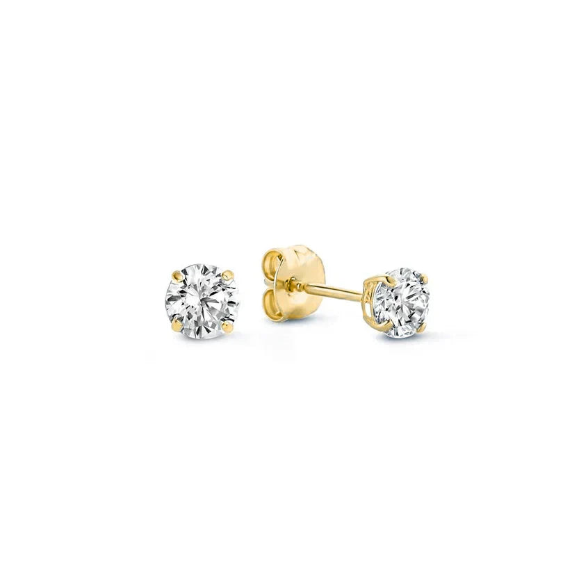 Månestråle Stein-Øreringe | Guld 14k - DK BUTIK
