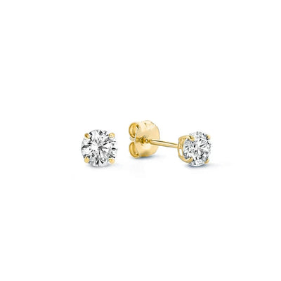 Månestråle Stein-Øreringe | Guld 14k - DK BUTIK