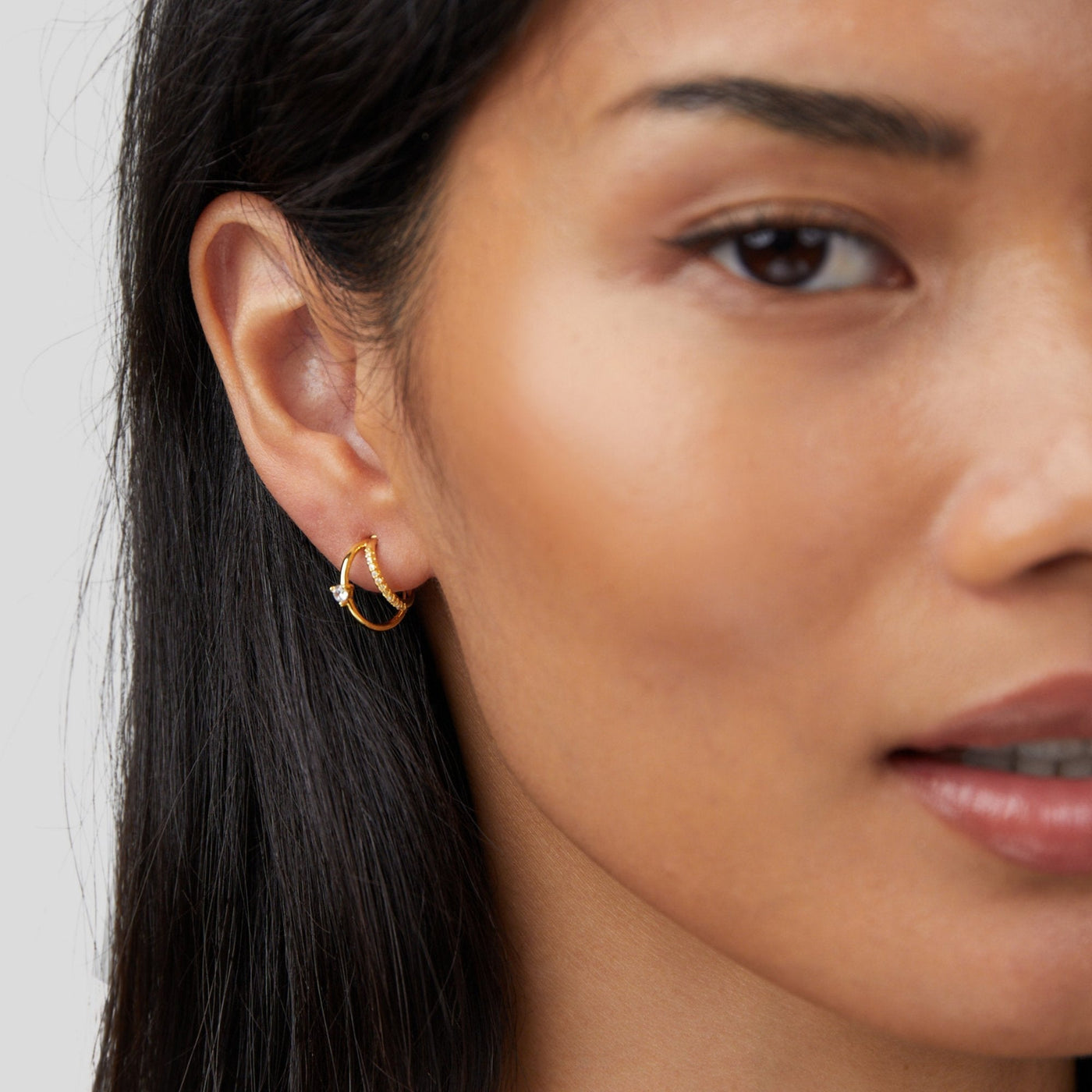 Artie Krystaløreringe | 14k Guld - DK BUTIK